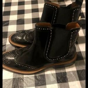 Zara studded mid ankle boots
